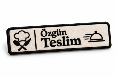Kişiye Özel Göğüs İsimlik – Nakış İşlemeli Şef İsimlik