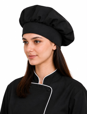Professional Chef Logolu Siyah Aşçı Bonesi