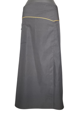 Kapaklı Cepli Siyah Aşçı Bel Önlüğü – Dayanıklı Ve Fonksiyonel Tasarım