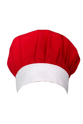 Kırmızı Beyaz Aşçı Bonesi – Şık Ve Hijyenik Tasarım