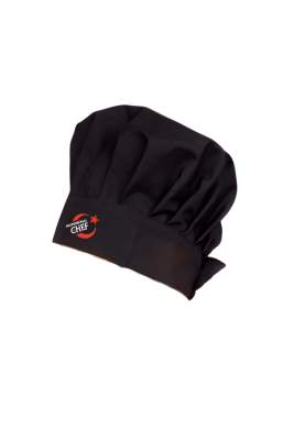 Professional Chef Logolu Siyah Aşçı Bonesi