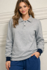 2 iplik polo yaka Gri sweet